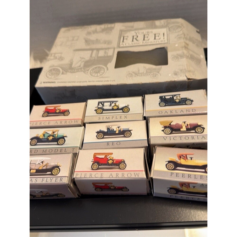 New in Box Vintage Miniature Readers Digest Cars See Description